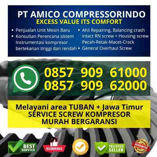 Service balancing housing + RN screw murah di Tuban, screw compressor Tuban, ahli service kompresor screw di Tuban, Service screw compressor Tuban, Perbaikan screw compressor Tuban, Jasa servis screw compressor Tuban, Teknisi screw compressor di Tuban, Screw compressor repair Tuban, Tempat servis screw compressor Tuban, Bengkel screw compressor Tuban, Harga servis screw compressor Tuban, Servis screw compressor bergaransi Tuban, Overhaul screw compressor Tuban, Jual spare part screw compressor Tuban, Screw compressor maintenance Tuban, Perawatan screw compressor Tuban, Spare part screw compressor murah Tuban, Ahli screw compressor Tuban, Solusi screw compressor Tuban, Biaya servis screw compressor Tuban, Screw compressor mati total Tuban, Layanan servis screw compressor Tuban, Screw compressor overload Tuban, Perbaikan cepat screw compressor Tuban, Service kompresor industri Tuban, Jasa teknisi screw compressor Tuban, Jual screw compressor baru Tuban, Jasa perawatan screw compressor Tuban, Servis kompresor profesional Tuban, Servis screw compressor murah Tuban, Screw compressor terbaik Tuban, Tukang servis screw compressor Tuban, Bengkel khusus screw compressor Tuban, Jasa perbaikan screw compressor Tuban, service kompresor bising Tuban, ahli Screw compressor tidak dingin Tuban, tukang menangani Screw compressor boros listrik Tuban, Distributor screw compressor Tuban, Jual screw compressor bekas Tuban, Tempat beli screw compressor Tuban, service overheat screw compressor Tuban, Service rutin screw compressor Tuban, Rental screw compressor Tuban, Kompresor industri Tuban, ahli servis screw compressor Tuban, Screw compressor profesional Tuban, Promo servis screw compressor Tuban, Teknisi terpercaya screw compressor Tuban